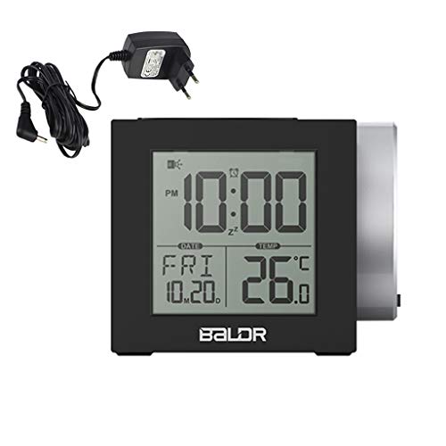 Preisvergleich Produktbild Digitaler Projektionswecker mit Temperatur und Datum Anzeige