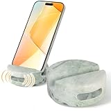 CHISELED ST DF SK Elegant and Versatile Green Marble Phone Stand with Sound Amplified Output iPhone Phone Holder Function for Office Desk,Kitchen Counter,Bathroom,and Bedside