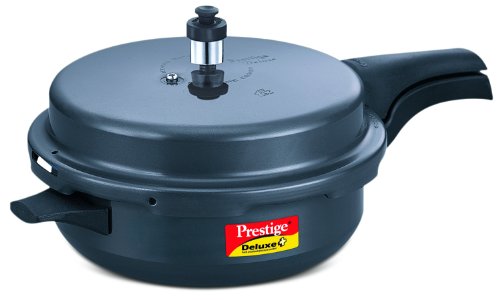 TTK Prestige Deluxe Plus Pressure Cooker, Senior, Dark Grey