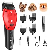 DOG CARE Smart Dog Clippers for Grooming with 3 Speeds, Auxiliary Light, Cordless Professional Dog G