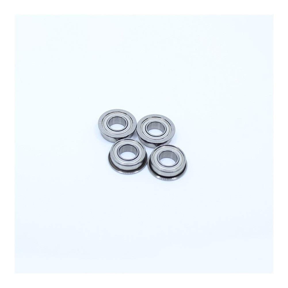 TMP1105 Flange Ball Bearings SF687ZZ Flange Bearing 7x14x5 mm 10PCS Double Shielded Stainless Steel Flanged Ball Bearings SF687Z F687 DDLF1470 SF687 Z ZZ