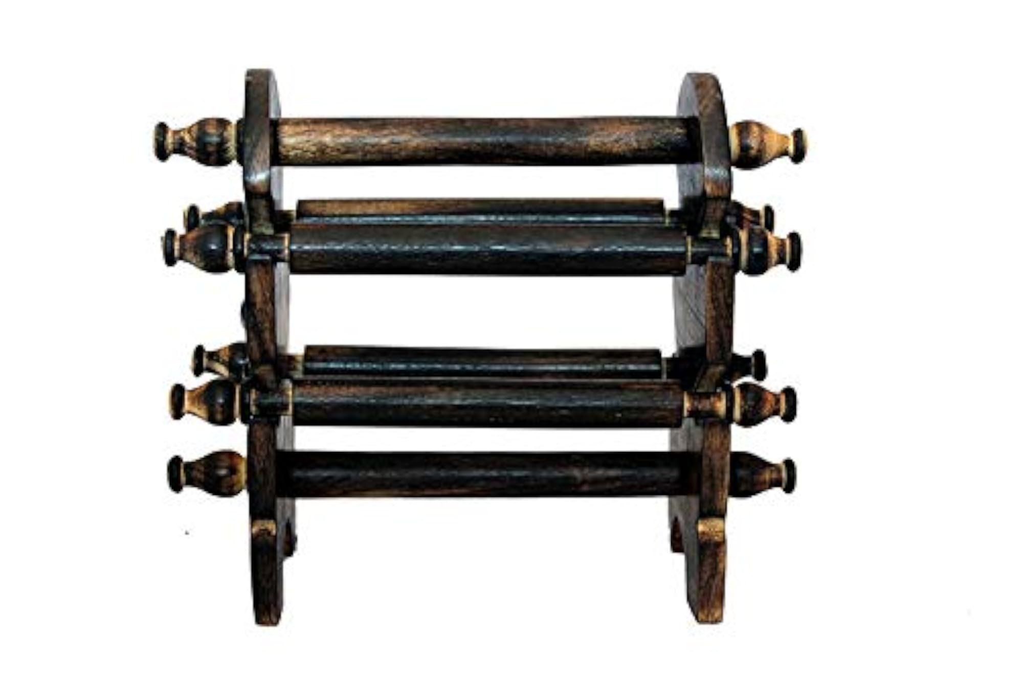 Wooden Bangle Stand Case for Women with 4 Rods