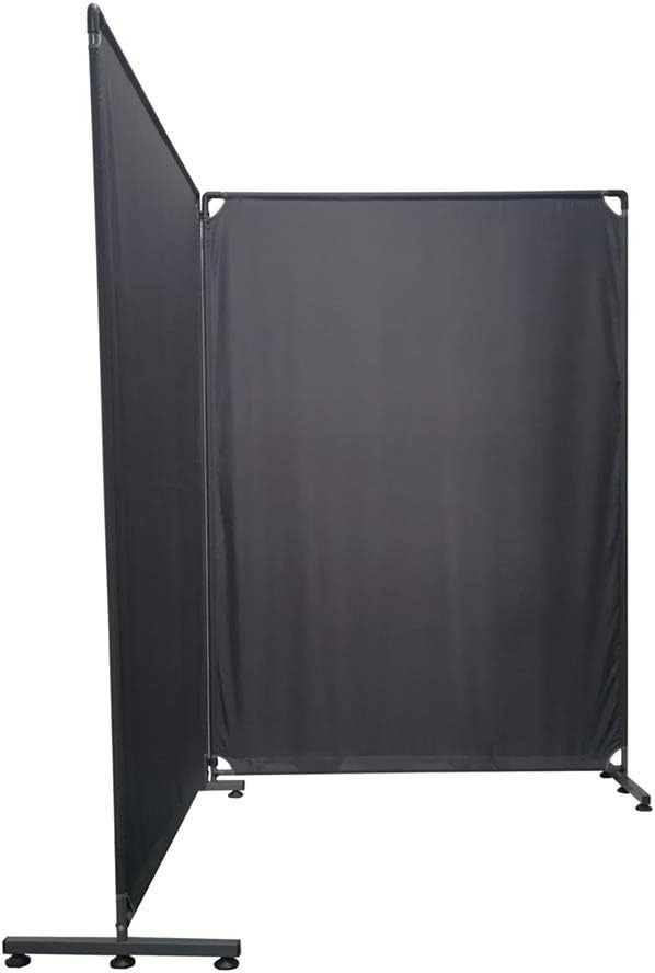 STEELAID Room Divider Office Wall Divider 100'' Gray Partition for Home Office, Restaurant,School, Church, Classroom, Dorm Room, Kids Room, Freestanding & Foldable