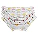 Muslin Burp Cloths Baby Burping Bibs 100% Organic Cotton 5-Pack Large 6 Layers Thick Soft Absorbent Cloth Spit Up Dribble Towels Rags for Newborns & Babies Shower Gift by ShoppeWatch BB27