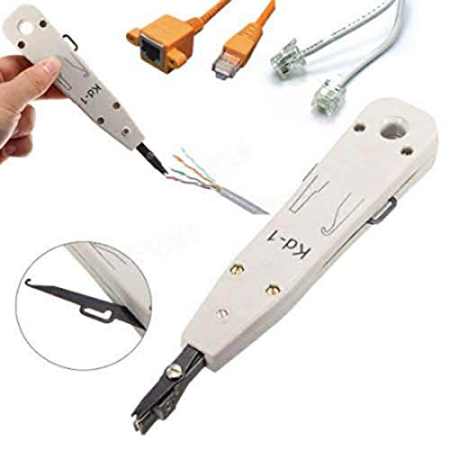 Image of DIY Crafts Portable Rj11 Rj45 Cat5 Punch Down Impact Wire Cutter (Multicolour) (Design # No 1, Multicolour)