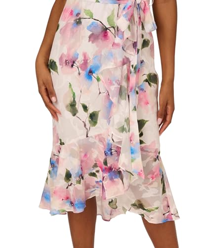 Image of Adrianna Papell Printed High-Low Dress