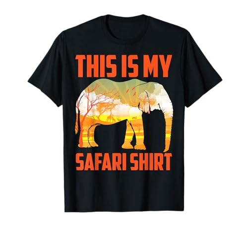 Cool Safari Costume for Men Women Kids Adult African Safari T-Shirt