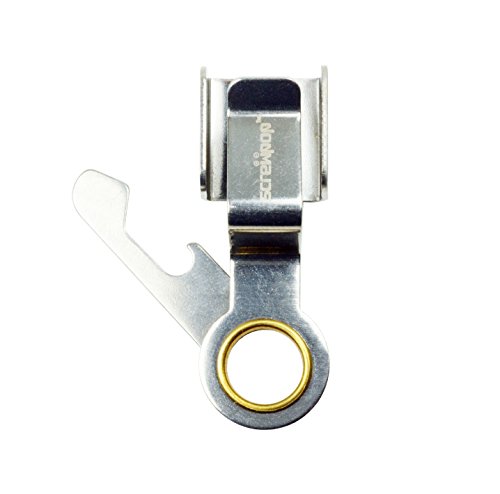 Screwpop Chapstick Holder Keychain And Carabiner Attachment Compact Pocket Multi-Tool With Bottle Opener Stainless Steel Construction #TOP1