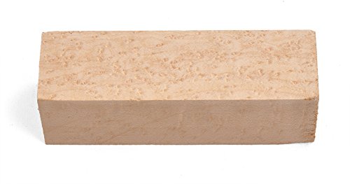 Bird's Eye Maple Wood Knife Handle BLOCK (Each Piece is Unique) 5' x 1-1/2' x 1-1/2'