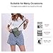 katloo Cell Phone Purse Women Small Crossbody Bag Canvas Wristlet Wallet Change Pouch Mini Handbag for 5.5” Smartphone Cards Green Nail Clipper