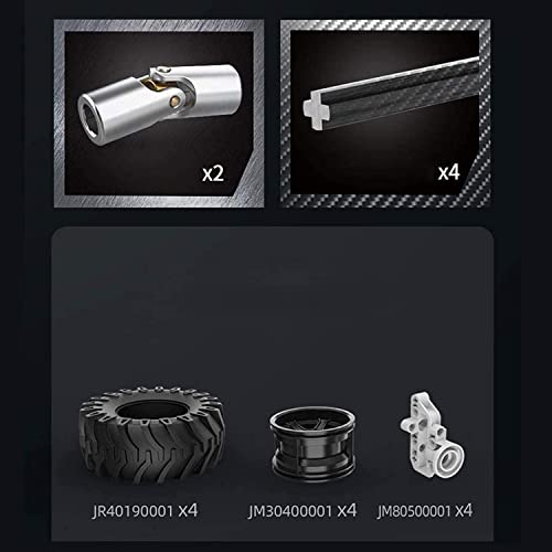 YANANCCE CADA Technik C61008 Monstertruck Mit Fernbedienung, 4 X 4-Monster-Kletterauto, 699 Teile,Mit Motor Und Led… – Bild 7