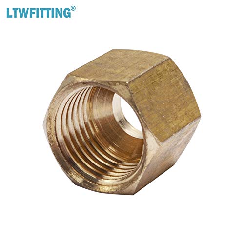 Ltwfitting HF61425 1/4-Inch Brass Compression Nut,Brass Compression Fitting thumb #1