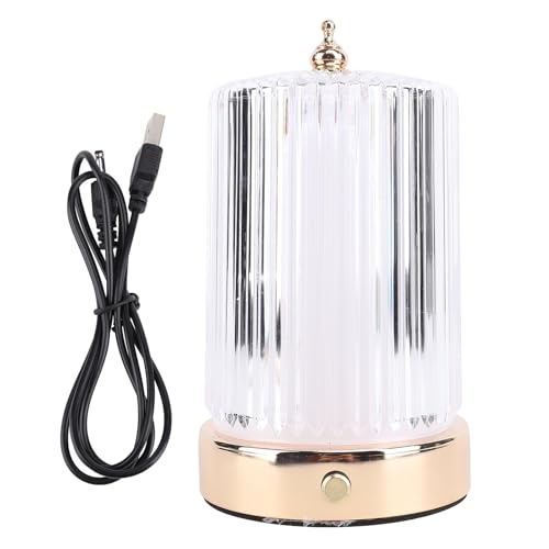 WPAODMWYI Lámpara táctil LED recargable, lámpara de escritorio regulable con 3 niveles de brillo, lámpara de noche portátil para dormitorio, sala de estar, comedor, elegante luz decorativa