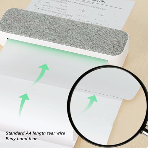 Image of Pomya A4 Thermal Printer Paper Compatible With M08F Mt810 Itp01 and Other Portable Printers, Folded Waterproof, 210X297Mm 100 Sheets