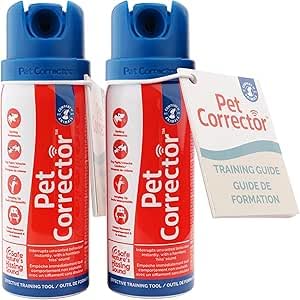 Lot de 2 vaporisateurs correcteurs pour animaux de compagnie - Spray de dressage pour chien pour arrêter les aboiements et les comportements indésirables - Spray dissuasif pour animaux domestiques et entraînement - 30 ml