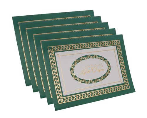 3A Cardboard Appreciation Certificate Holder Set Of 5 Pieces 20X32 CM - Green