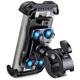 Lamicall Motorcycle Phone Mount Holder - [Dual Vibration Dampener] [Upgrade Handlebar Clip...