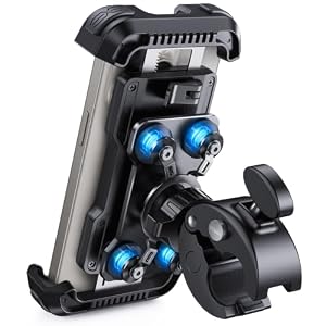 Lamicall Motorcycle Phone Mount Holder with Dual Vibration Dampener
