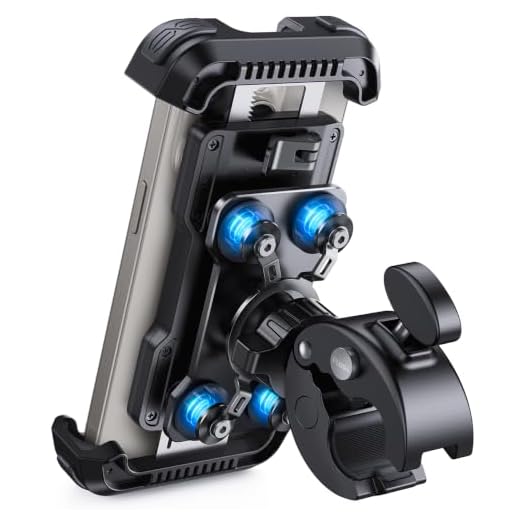 Lamicall Motorcycle Phone Mount Holder with Dual Vibration Dampener
