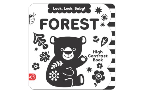Image of Look, Look, Baby! Forest: Black and White High Contrast Tummy Time Book for Newborns