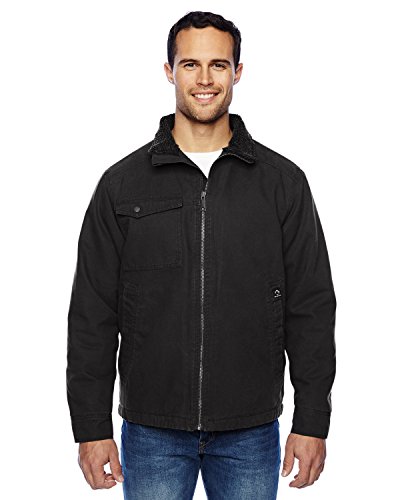 Dri Duck Endeavor Canvas Work Jacket with Sherpa Lining. 5037 Black XL