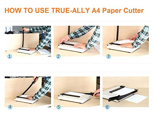 Image of KANAbee 12 Inch Steel Heavy Duty Professional Paper Cutter Guillotine Paper Trimmer Machine (B4)