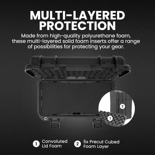Image of NANUK T30 Waterproof Camera Case with Cubed Foam (16L) - Hard Protective Case for Cameras, Drones & Sensitive Equipment - Dustproof & Impact Resistant - Orange