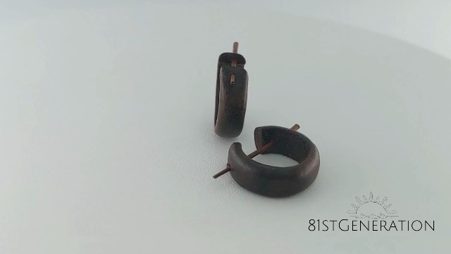 Orecchini A Gancio 3D A Forma Di Cocco: Metà Cocco Tropicale, Originali Miniblings Fatti A Mano A Berlino. - 3
