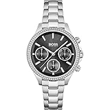 BOSS Damen Multi Zifferblatt Quartz Uhr mit Edelstahl Armband 1502593