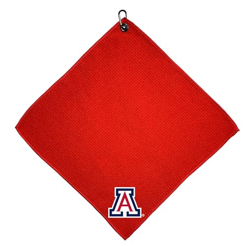 Team Golf NCAA Arizona Wildcats Microfiber Golf Towel, 15x15 (Multicolor)