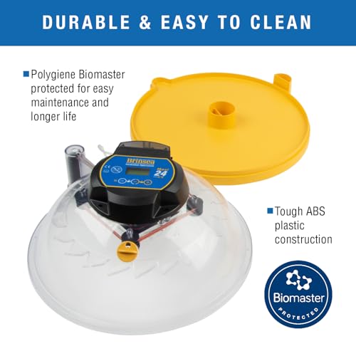 Brinsea Maxi 24 EX Egg Incubator with Automatic Humidity Control and Egg Turning for Hatching 24 Chicken, Duck, or Other Eggs, Optimal Flexibility with Mix & Match Sizes