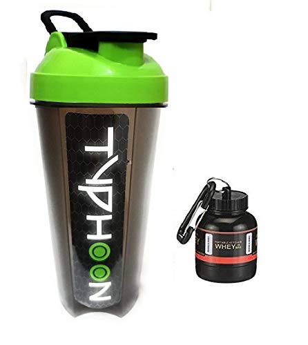 DOVEAZ® Typhoon Shaker with Protein Funnel | Protein Shaker | Typhoon Protein Shaker | Gym Shaker | Gym Bottle | Protein Bottle | Bpa Free Shaker | Typhoon Shaker 700ml (GREEN)-image-27
