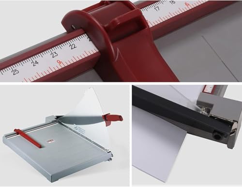 Taglierina per carta con taglierina a ghigliottina per tagli puliti e precisi su foto, cartone e documenti, perfetto per piani di lavoro di casa e ufficio