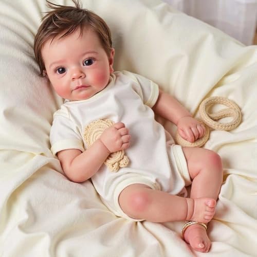 Muñeca Reborn Bebé Realista Silicone 19 pulg Angelbaby miniatura 7