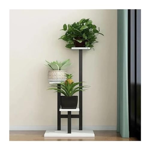 Support à Fleurs Multi-Layer Simple Iron Home Plant Shelves Balcony Decoration Flower Stand Living Room Flowerpot Shelf Indoor Plant Flower Stand Étagère à plantes