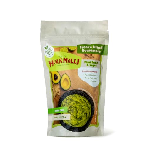 Huakmolli Freeze Dried Guacamole made with 100% Fresh Hass Avocad...