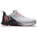 FootJoy Men's FJ Fuel Previous Season Style Golf Shoe, White/Black/Coral, 10.5 Wide