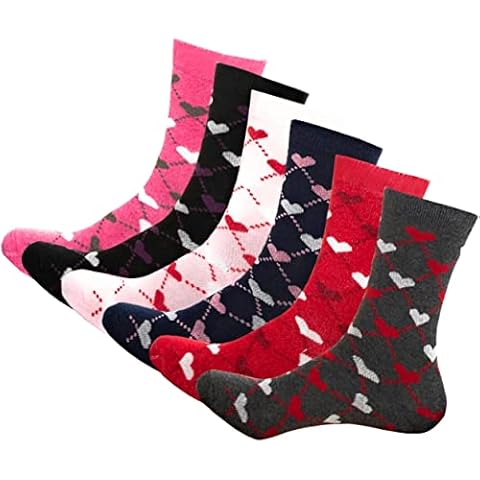 QZ FASHION 12 Pairs Ladies Loose-Top Non-Elastic Socks, COTTON, Prevent Tired Feet, Vitsocks Health Womens Bright Colours Diabetic Socks UK Shoe Size 4-7 Christmas Gift Cover