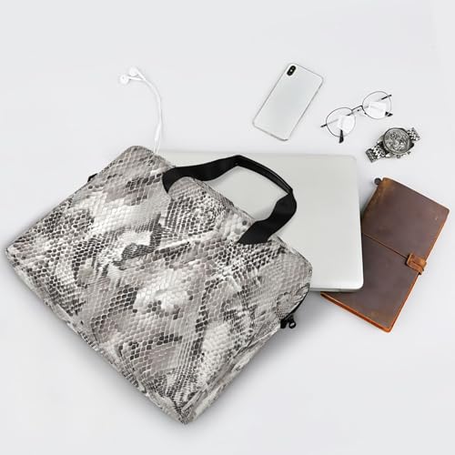 Maletín para portátil diseño gris serpiente 13-15.6 pulg miniatura 7