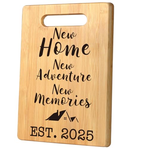 Comparison: Best Gift For House Warming 6 MY-ALVVAYS House Warming Gifts New Home, Perfect House Warming Gifts, New Home Gift Idea for Women Men Homeowner, New Apartment Essentials, New Home New Adventure New Memories 2025 Cutting Board