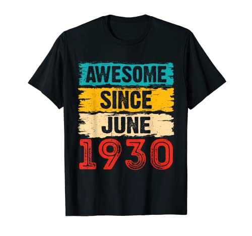 Regalos de 93 años impresionantes desde junio de 1930 para cumpleaños Camiseta