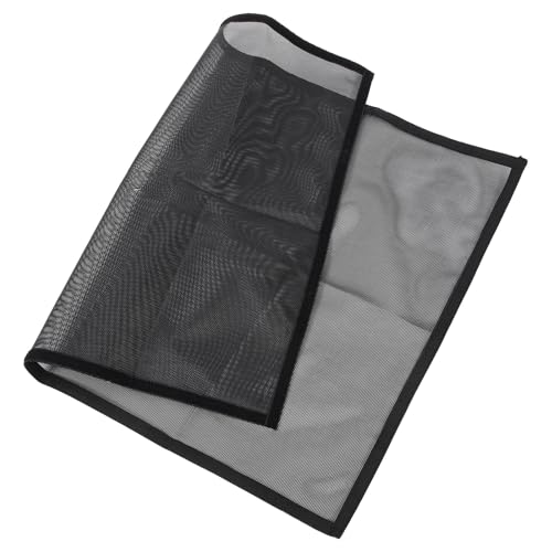 BUGUUYO Écran Pare-Feu Cheminée en Maille Fine 29X40 Pouces Pare-Étincelles en PVC Noir Antirouille Résistant Haute Température Garde Sécurité Garçon et Filles et Animaux pour Foyer et