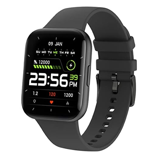 Smartwatch Reloj Inteligente,Salandens 1.72" Hombre Mujer Pulsera Inteligente, Pantalla Táctil Completa Impermeable IP68, Con Pulsómetro y Presión Arterial, Monitor de Calorías,Sueño,Podómetro,Relojes Deportes GPS Monitor de Pasos,Notificaciones Inteligentes, Banda Inteligente para Hombres, Mujeres Compatible con IOS, Android. (Negro)