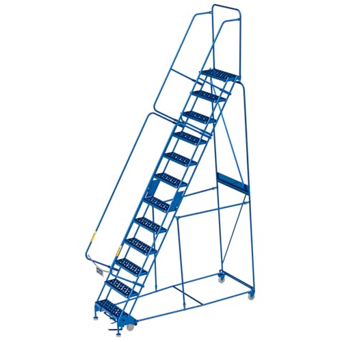 Global Industrial 12 Step Steel Rolling Ladder 24" W