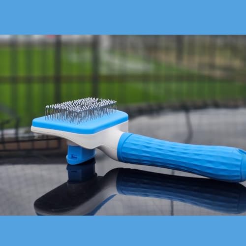Image of Cat Brush for Shedding and Grooming, 2-in-1 Dog Brush and Tick Remover Tool for Long Hair Pets, Deshedding Undercoat Comb for Cats & Dogs by Cute Meows