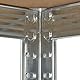 Relaxdays Schwerlastregal verzinkt, Traglast 875kg, 180x90x45 cm, 5 Böden, zum Stecken, Stahl, Lagerregal Keller, Silber