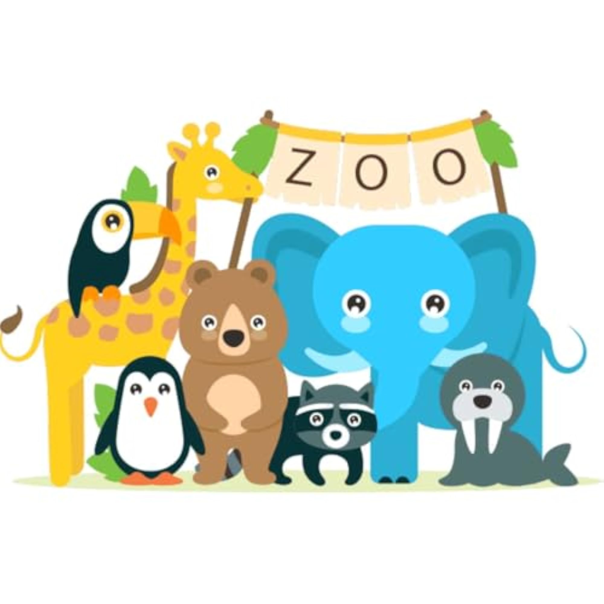 Jungle Theme Animal Wall Sticker for Nursery Room