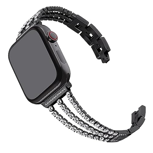 Bracelet Apple Watch acier inoxydable brillant chic pour iWatch Ultra 10 SE