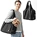 ALLSOPETS Hundetasche für Kleine Hunde, Leichte Atmungsaktive Haustiertasche, Bequeme Katzentragetasche mit Leinenhaken für Reisen, Outdoor und Camping (Tiefschwarz)
