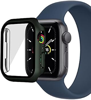 Amazon.com: GREHOME Funda para Apple Watch Series 7 de 1.772 in con  protector de pantalla de vidrio templado antiarañazos, protección total,  policarbonato duro mate, ajuste delgado, ultrafino, a prueba de golpes,  color